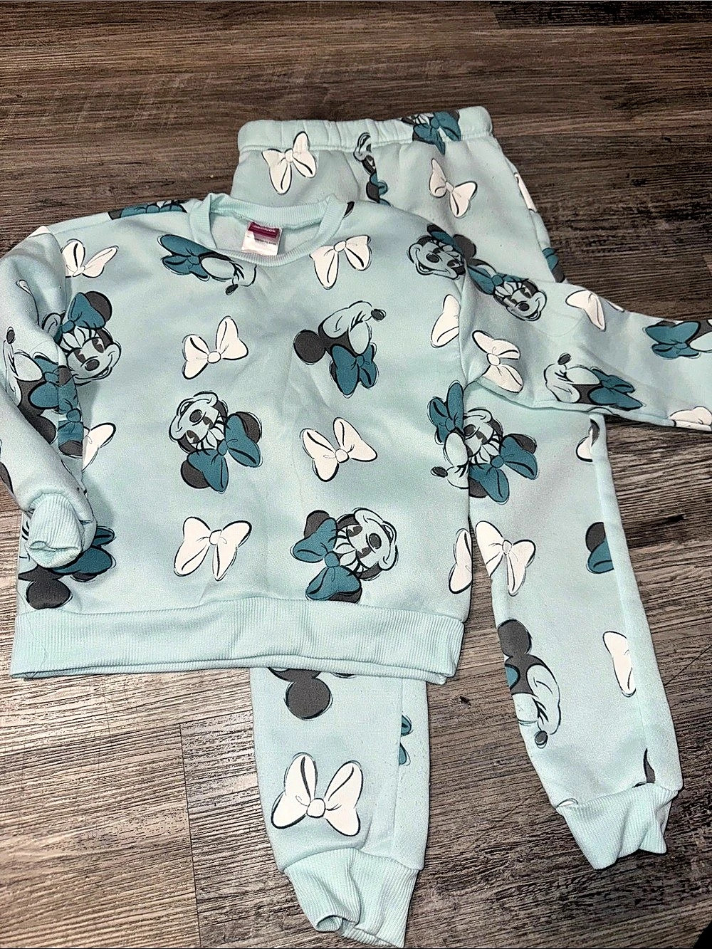Disney Minnie Mouse Girls 6X Matching Set in Blue & White L